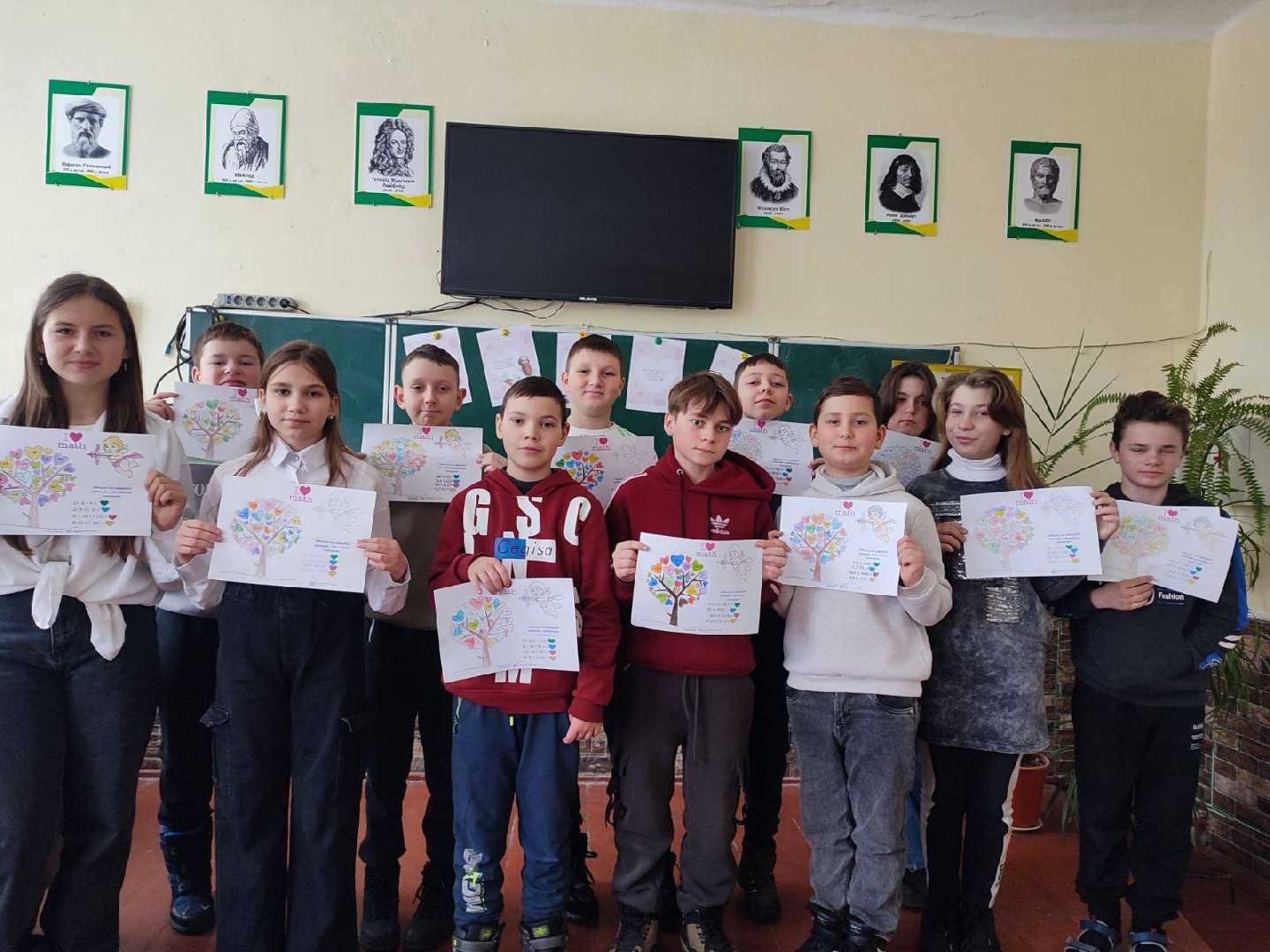 Сьогодні, в День св. Валентина, учні 6 класу проявили свою любов до математики. 