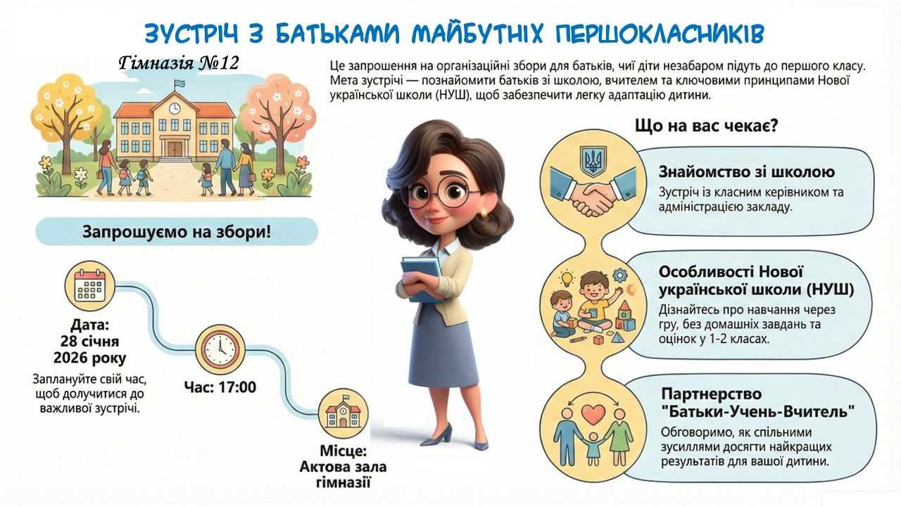 Зустріч із батьками майбутніх першокласників