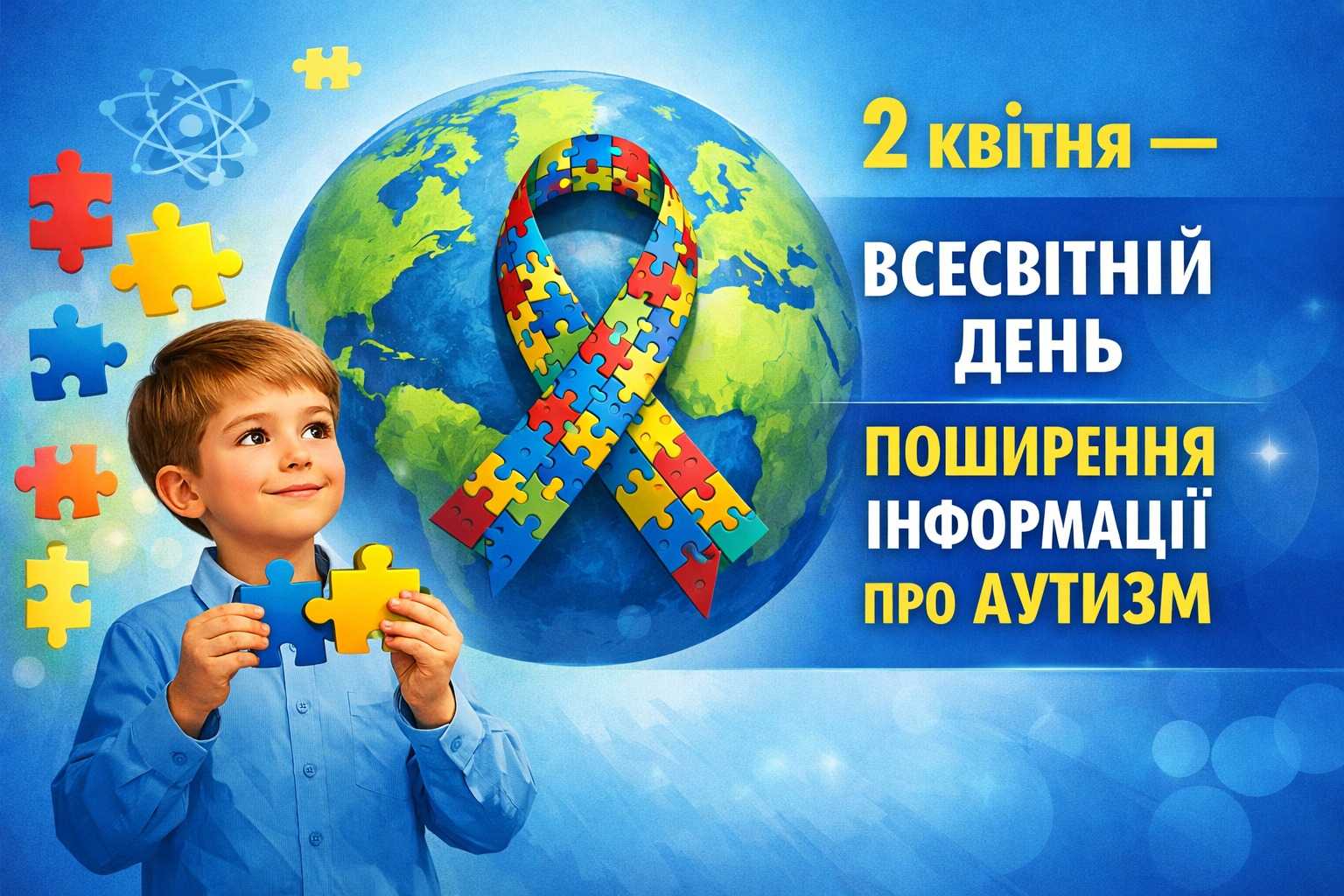 2 квітня - Всесвітній день поширення інформації про аутизм