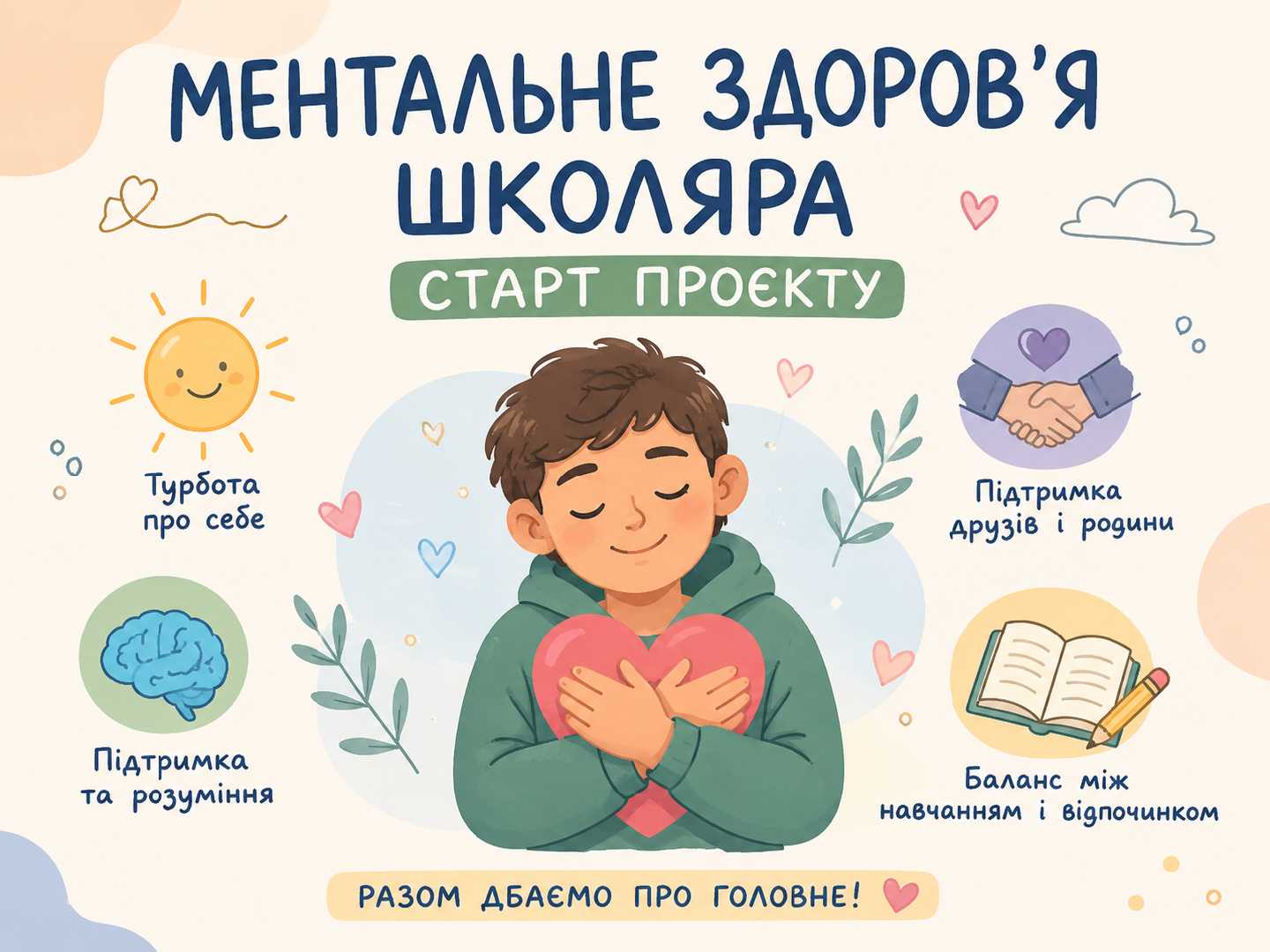 СТАРТУЄ ПРОЄКТ «МЕНТАЛЬНЕ ЗДОРОВ'Я ШКОЛЯРА» 