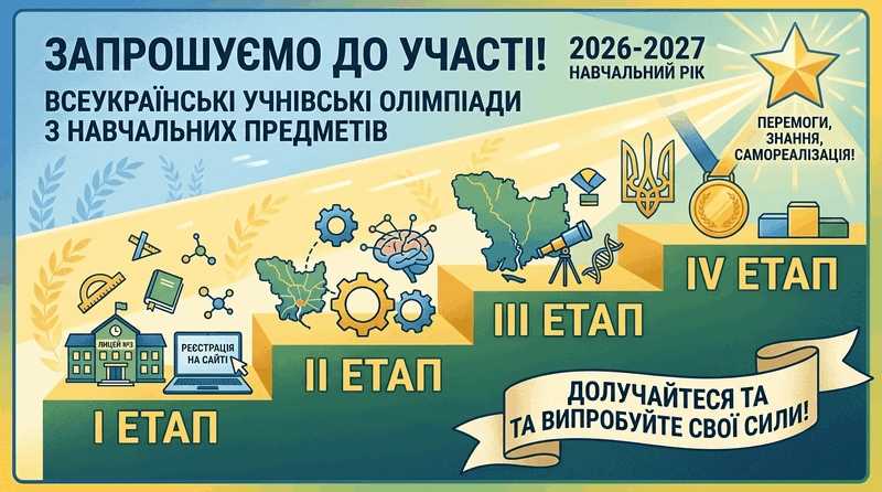 Всеукраїнські учнівські олімпіади у 2026-2027 н.р.