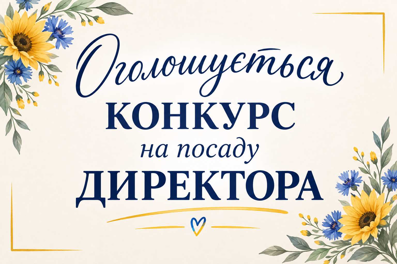 Відділ освіти Шептицької міської ради ОГОЛОШУЄ КОНКУРС НА ПОСАДУ директора Початкової школи № 11 Шептицької міської ради