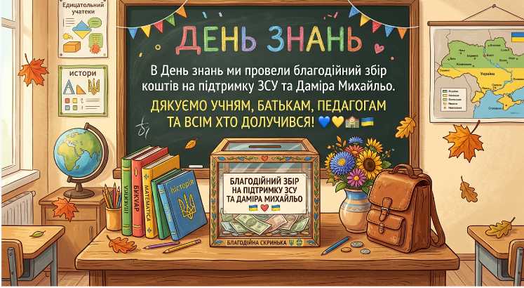 Благодійність замість букетів стала символом нашого свята першого дзвоника