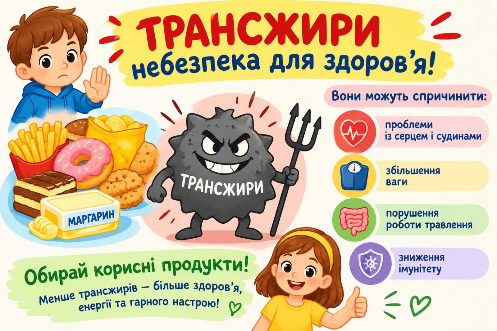 Трансжири небезпека для здоров’я