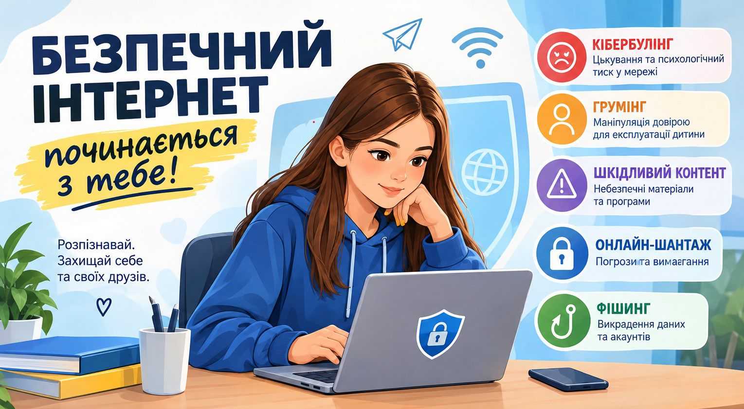  «Кібербулінг, грумінг, шкідливий контент: як забезпечити безпеку в мережі Інтернет»