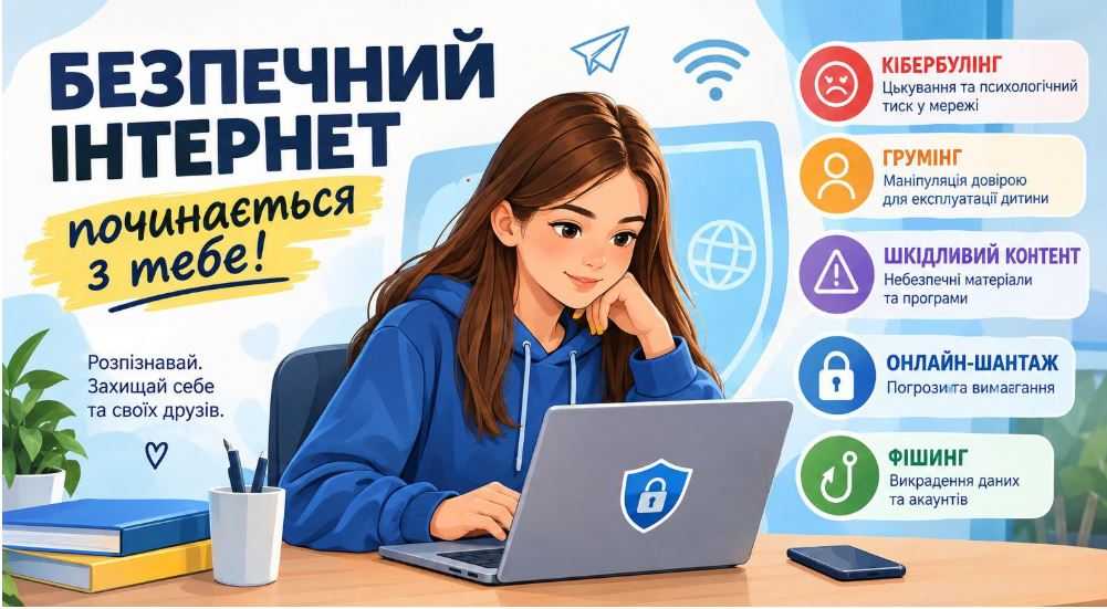 Безпека дітей в Інтернеті: кібербулінг, грумінг та шкідливий контент