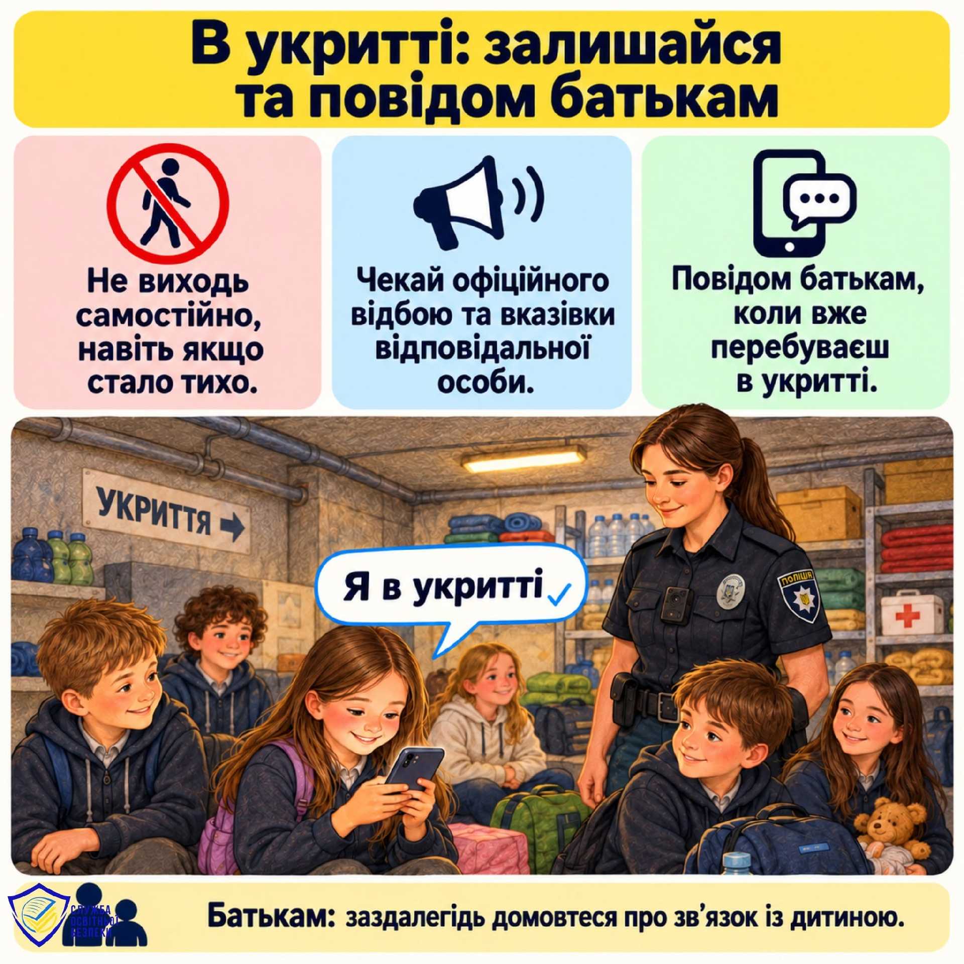 ⚠️ Повітряна тривога, підозрілі та вибухонебезпечні предмети: правила, які має знати дитина