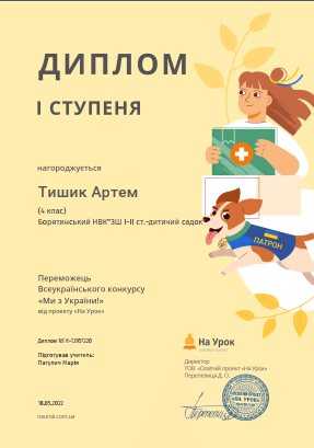 Участь у конкурсі «Ми з України»