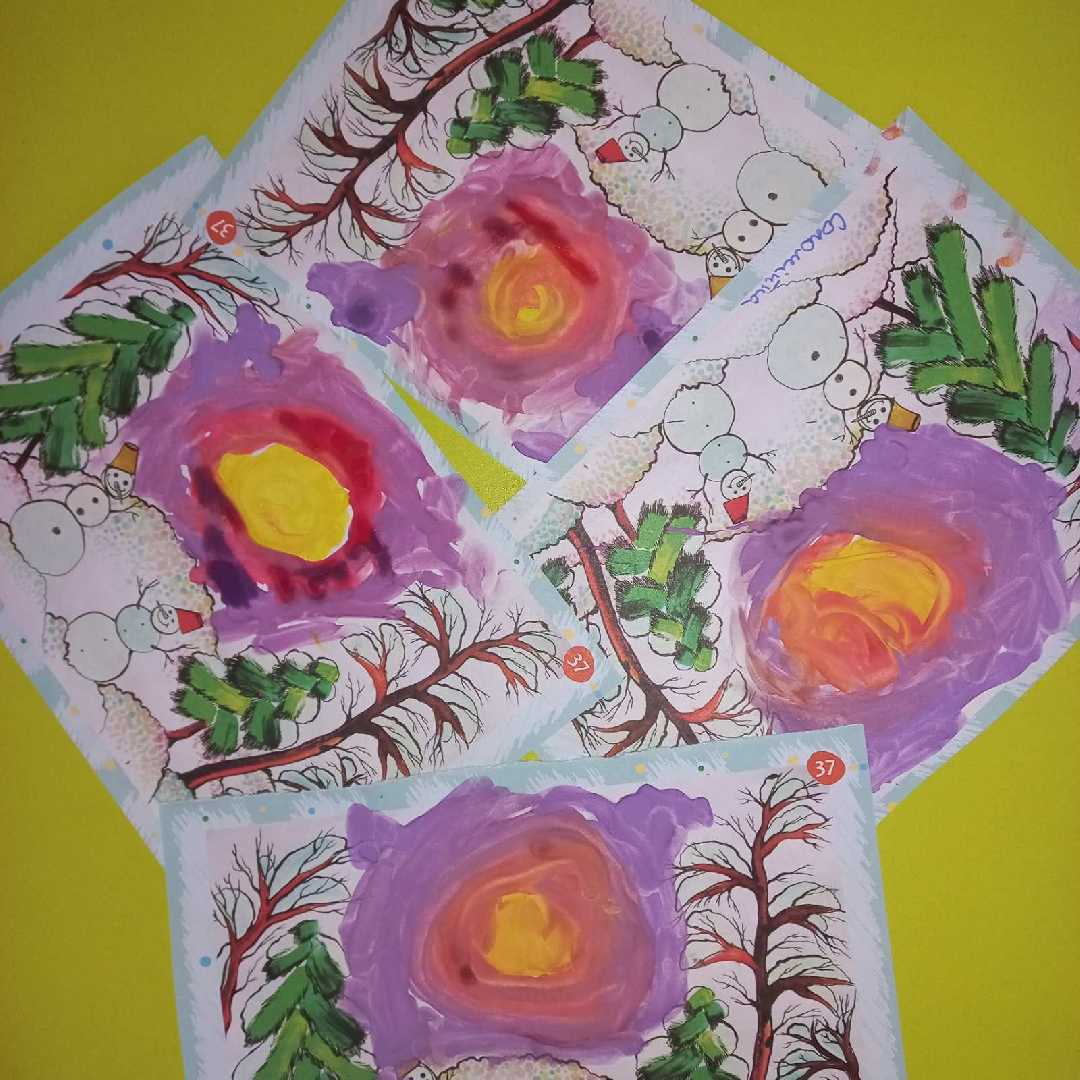 Малювання у групі середнього дошкільного віку № 8.